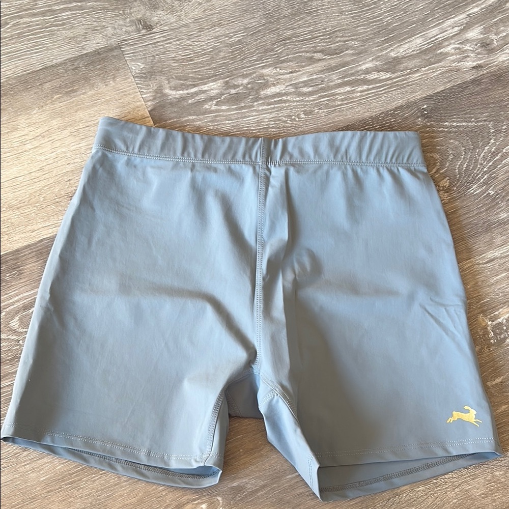 Light Blue Tracksmith shorts